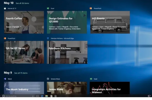 微软Windows10的时间轴功能即将消失